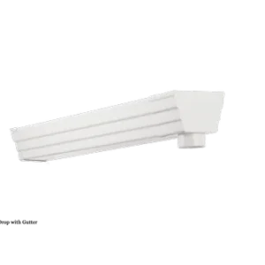 AIZAAR UPVC RAIN WATER GUTTERS END DROP