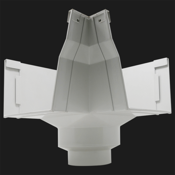 AIZAAR UPVC RAIN WATER GUTTERS ELBOW DROP