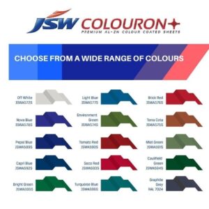 JSW COLORON+ COLOR COAT ROOFING SHEET